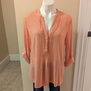 Jad Clothing France orange flower print top size L